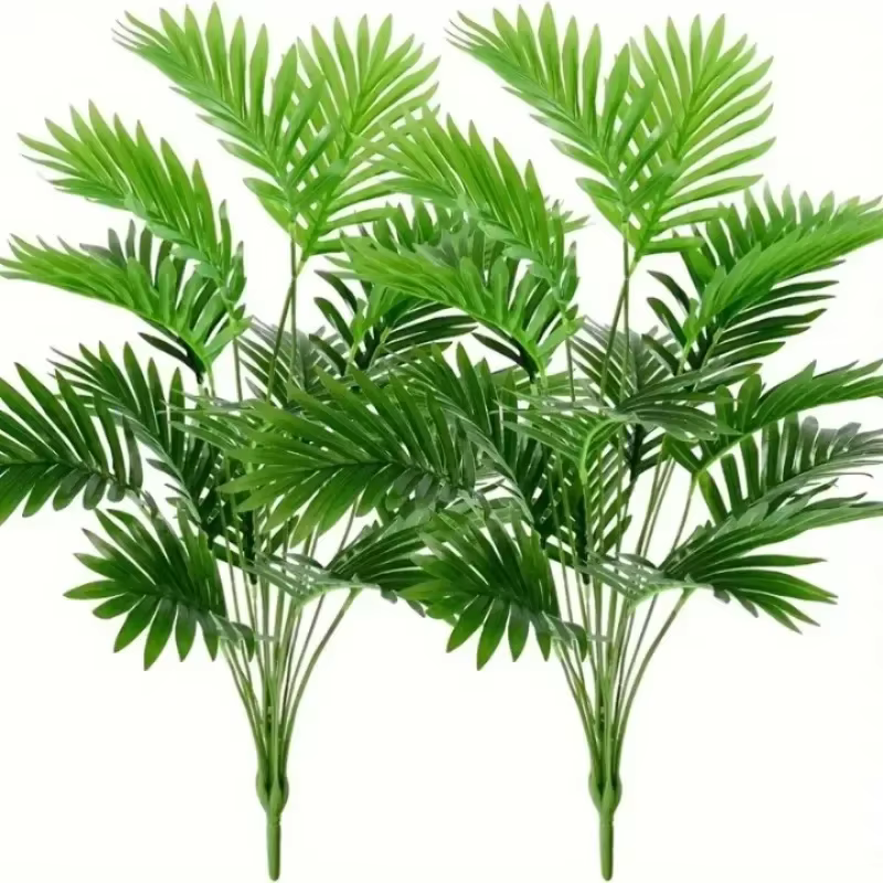 1/2 grandes plantes artificielles - Palmier à feuilles vertes denses