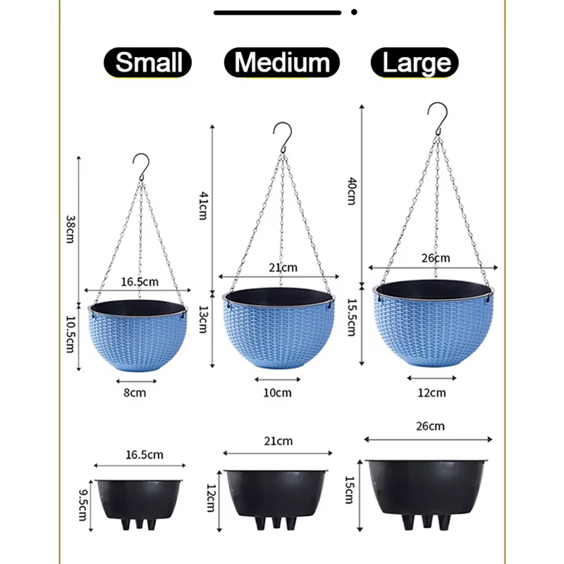 Pots de fleurs suspendus pour plantes d'extérieur