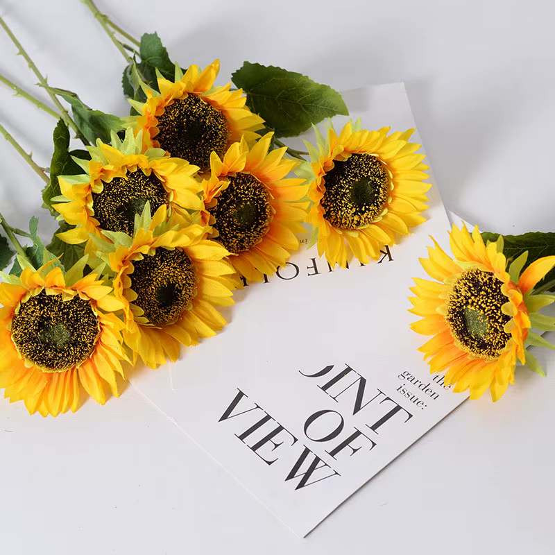 Fleur de tournesol artificielle très réaliste