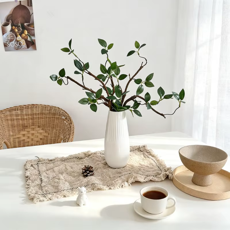 Branches artificielles vertes de 43 cm pour centre de table