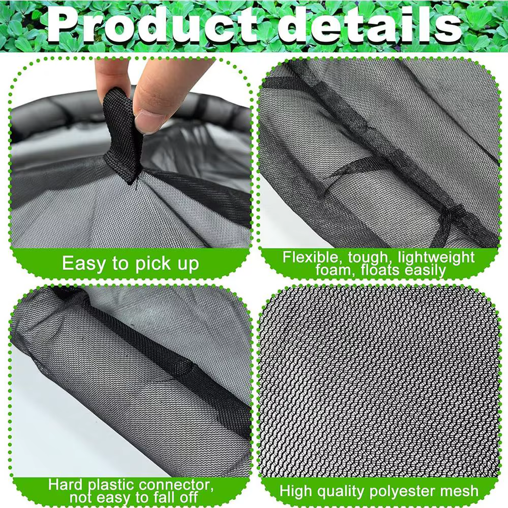 Barrière flottante pour poissons, 1 paquet, protection des plantes d'île flottante, barrière ronde pour poissons, filet de Protection pour étang pour plantes flottantes