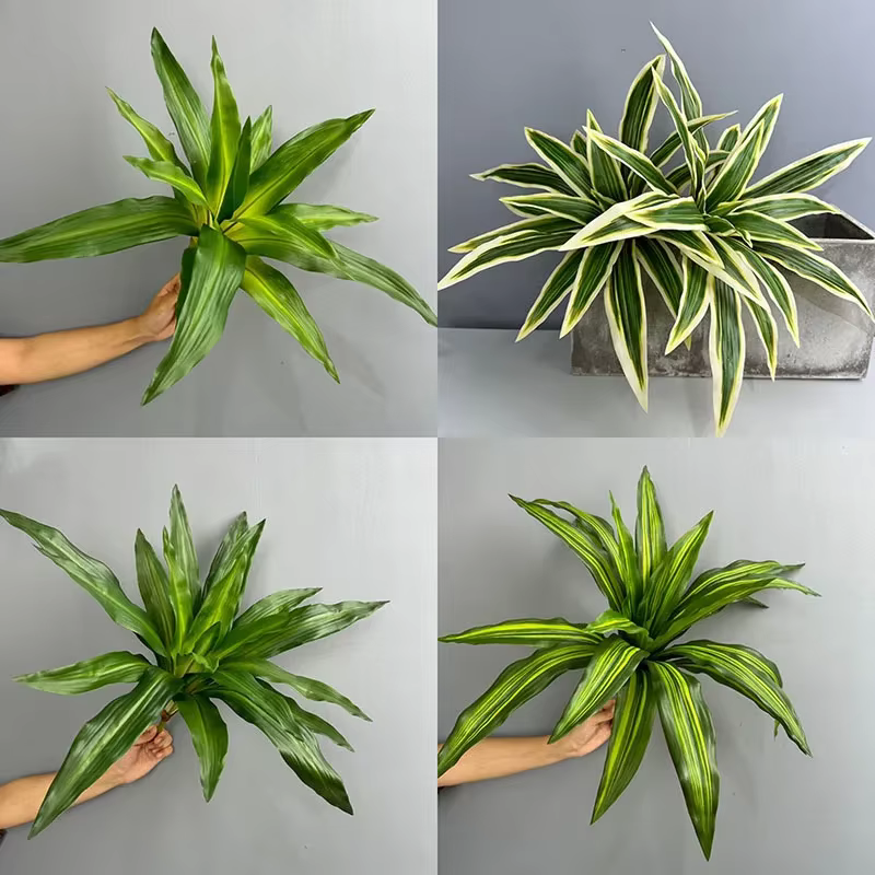 Plantes vertes artificielles en plastique de fer de beauté brésilienne