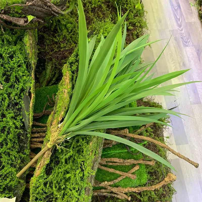 Plante artificielle en plastique pour la décoration murale de la maison