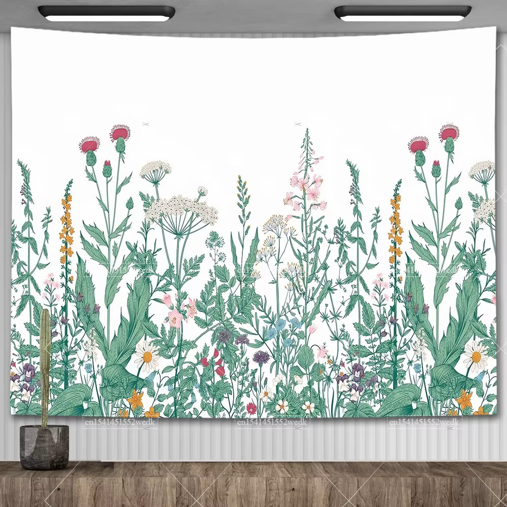 Tapisserie murale de plantes botArabes