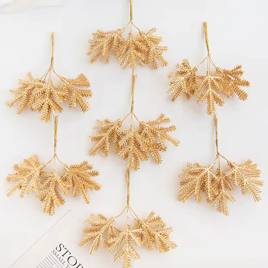 Plantes artificielles Branches D'or Avec Frost Arbre De Noël Table À Manger Centre Accueil Arrangements Jolie Mariage Scrapbooks Décor