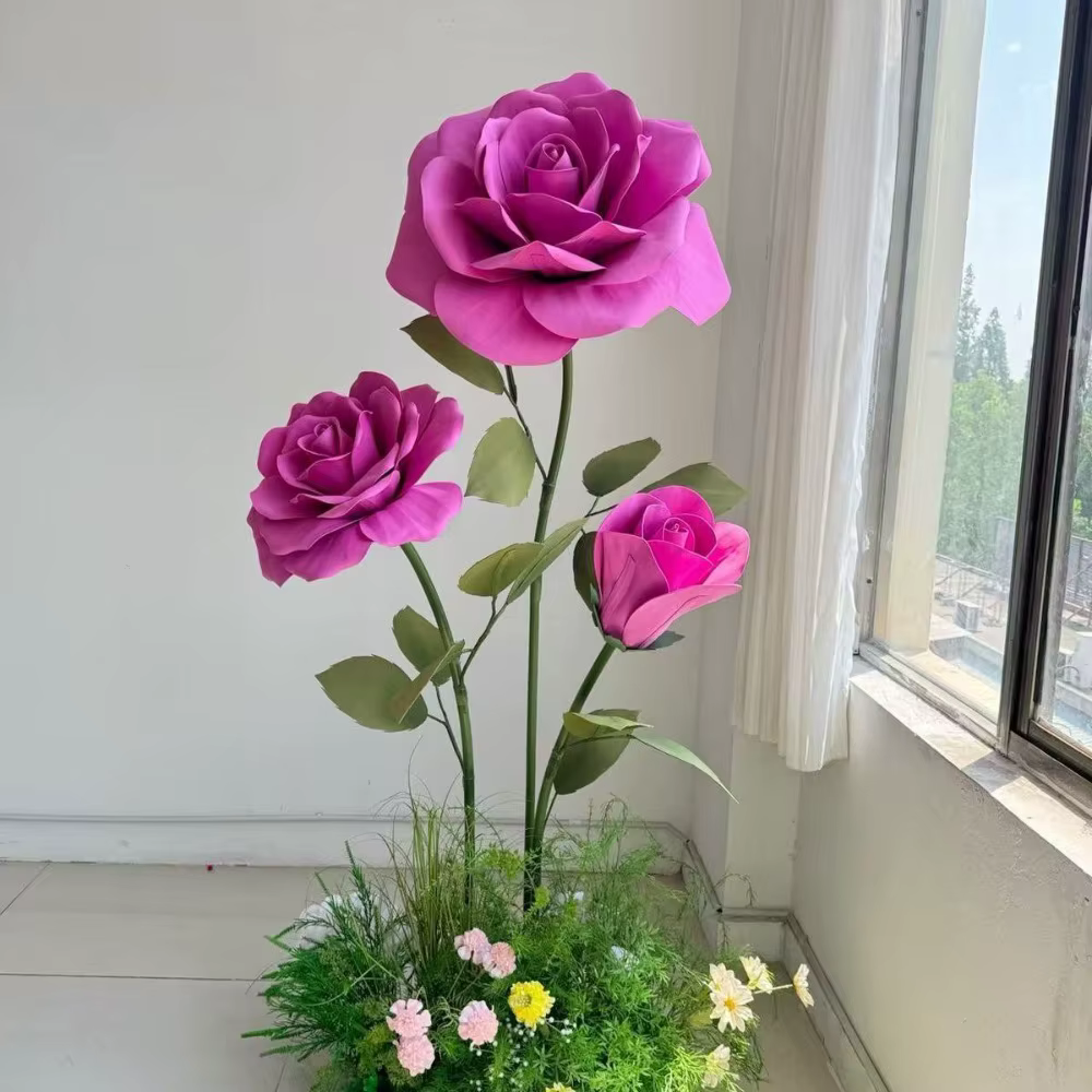 Fleurs artificielles géantes de 190 cm