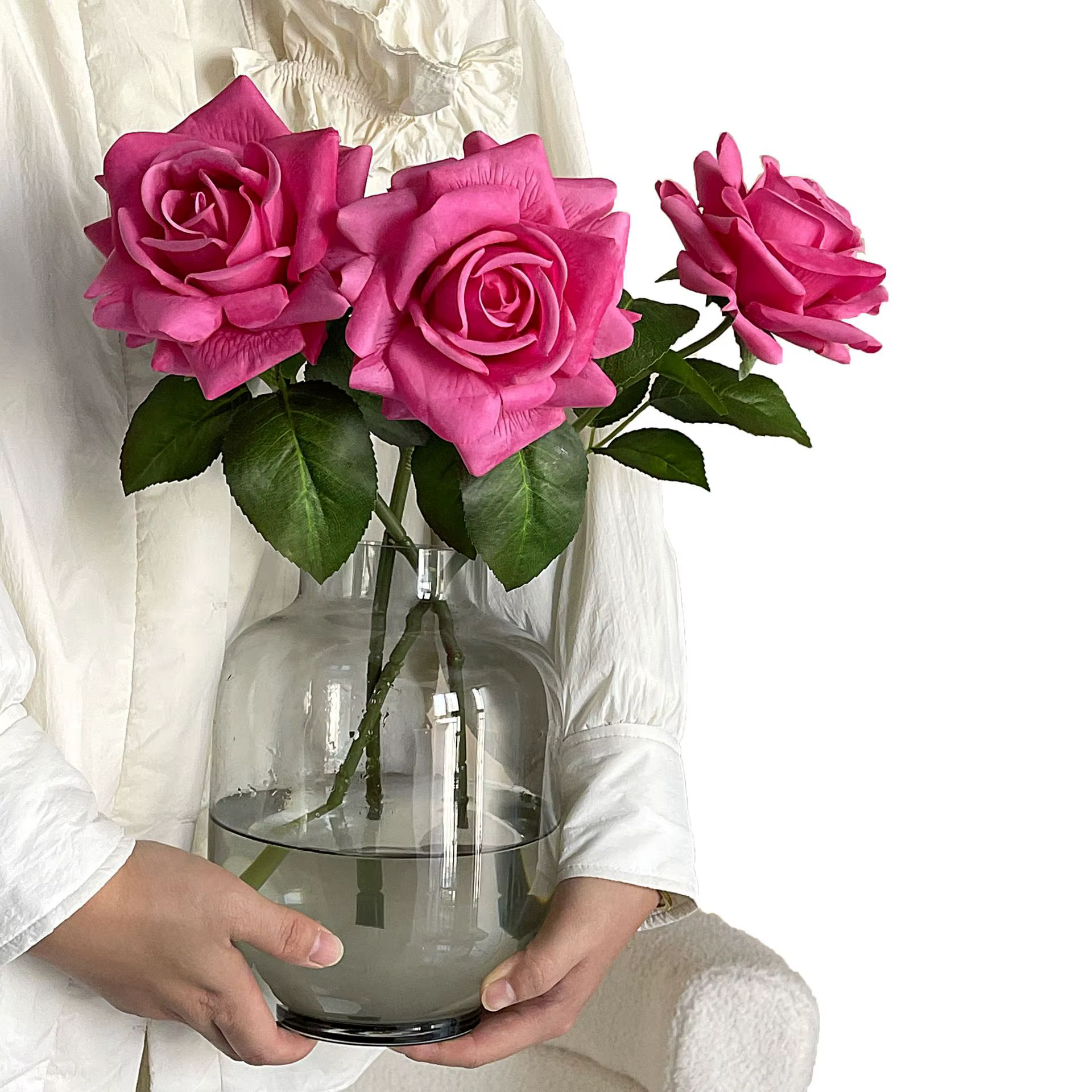 Grande Rose artificielle hydratante