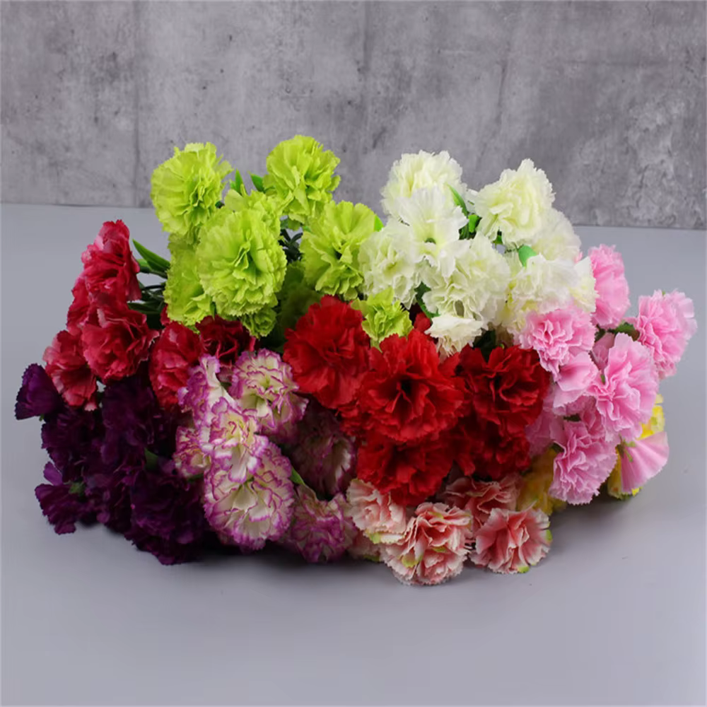 Bouquet de fausses fleurs artificielles