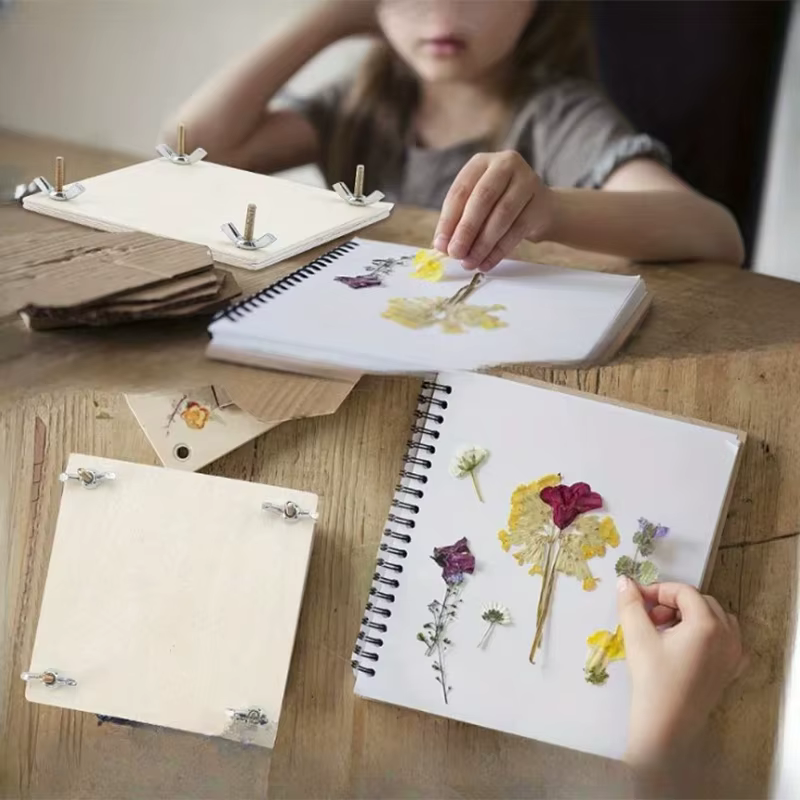 Préserver vos plantes et des feuilles avec un kit de presse à fleurs en bois DIY