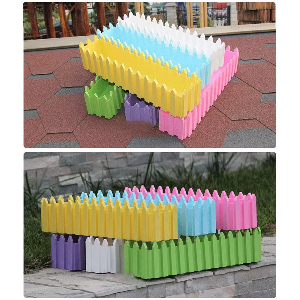 Pots de fleurs à clôture rectangulaire