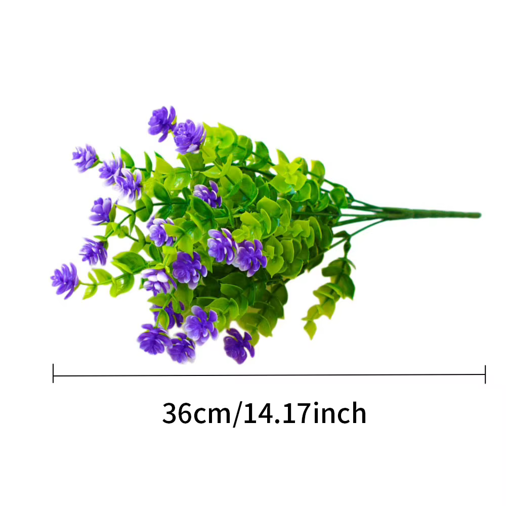 1 paquet de fleurs artificielles d'extérieur résistantes aux UV
