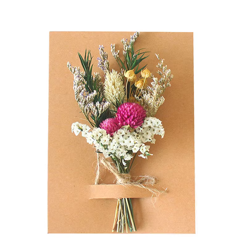 NOUVELLE PROMO Mini Bouquet de Fleurs Séchées Naturelles Boutonnières Demoiselle d'honneur Décoration de Noël Mariage Saint-Valentin Matériaux Floraux DIY