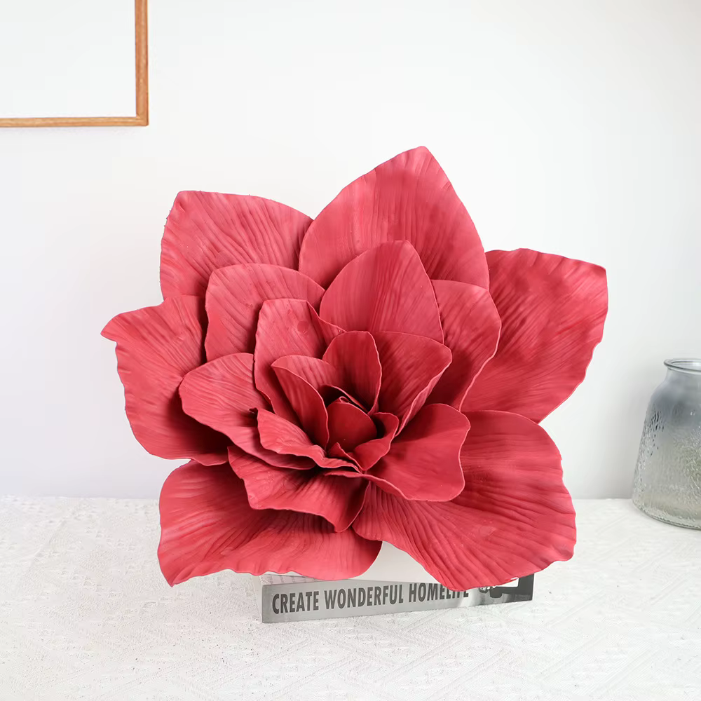 PE mousse géante marguerite Rose fleurs artificielles fête scène réglage Arrangement fleur décor à la maison mariage toile de fond décoration Flores