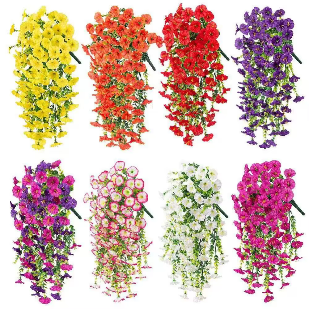Fleurs artificielles suspendues Faux Morning Glory