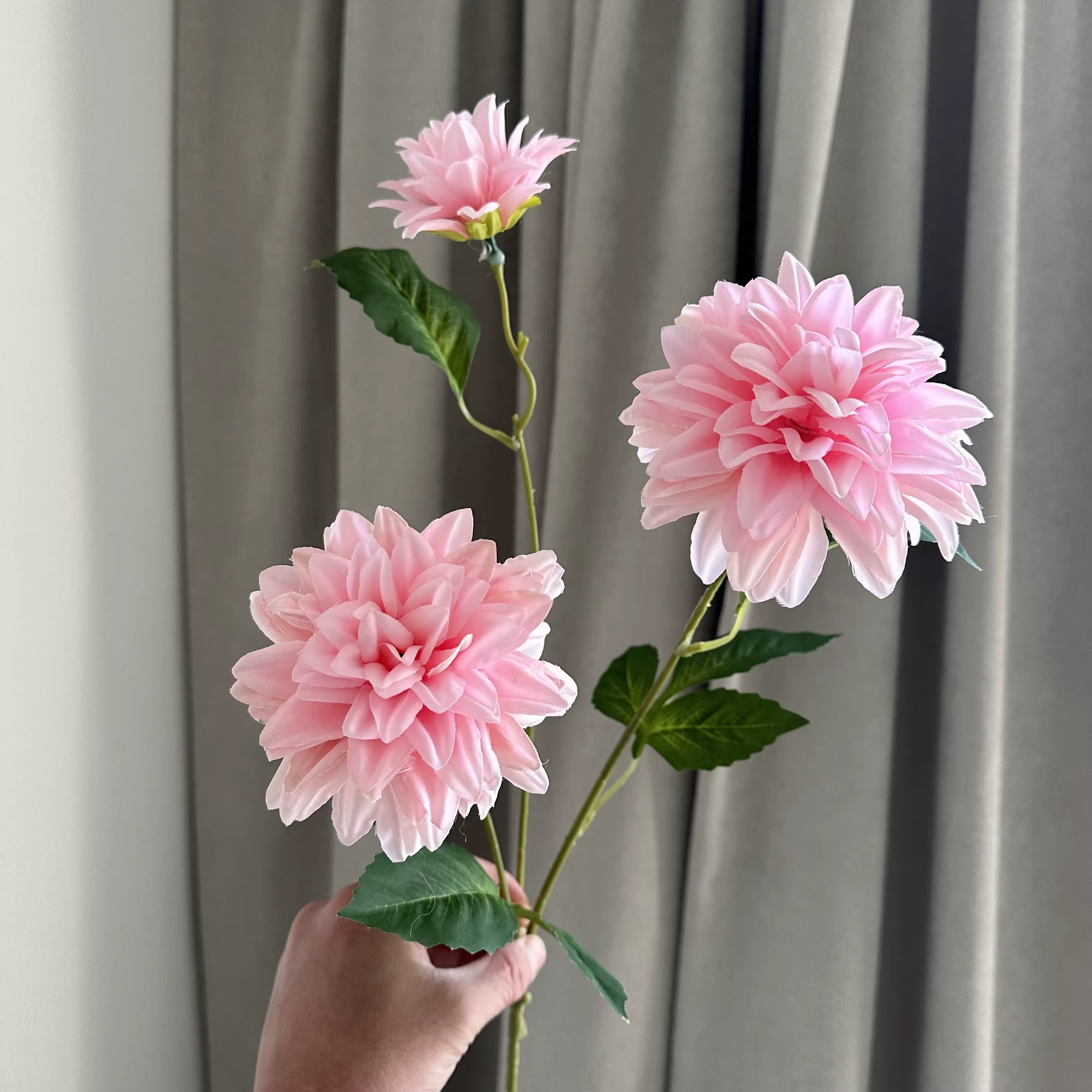 Dahlias en soie réaliste pour fête de mariage couronne de noël anniversaire bricolage maison bureau Vase décoration fleur artificielle