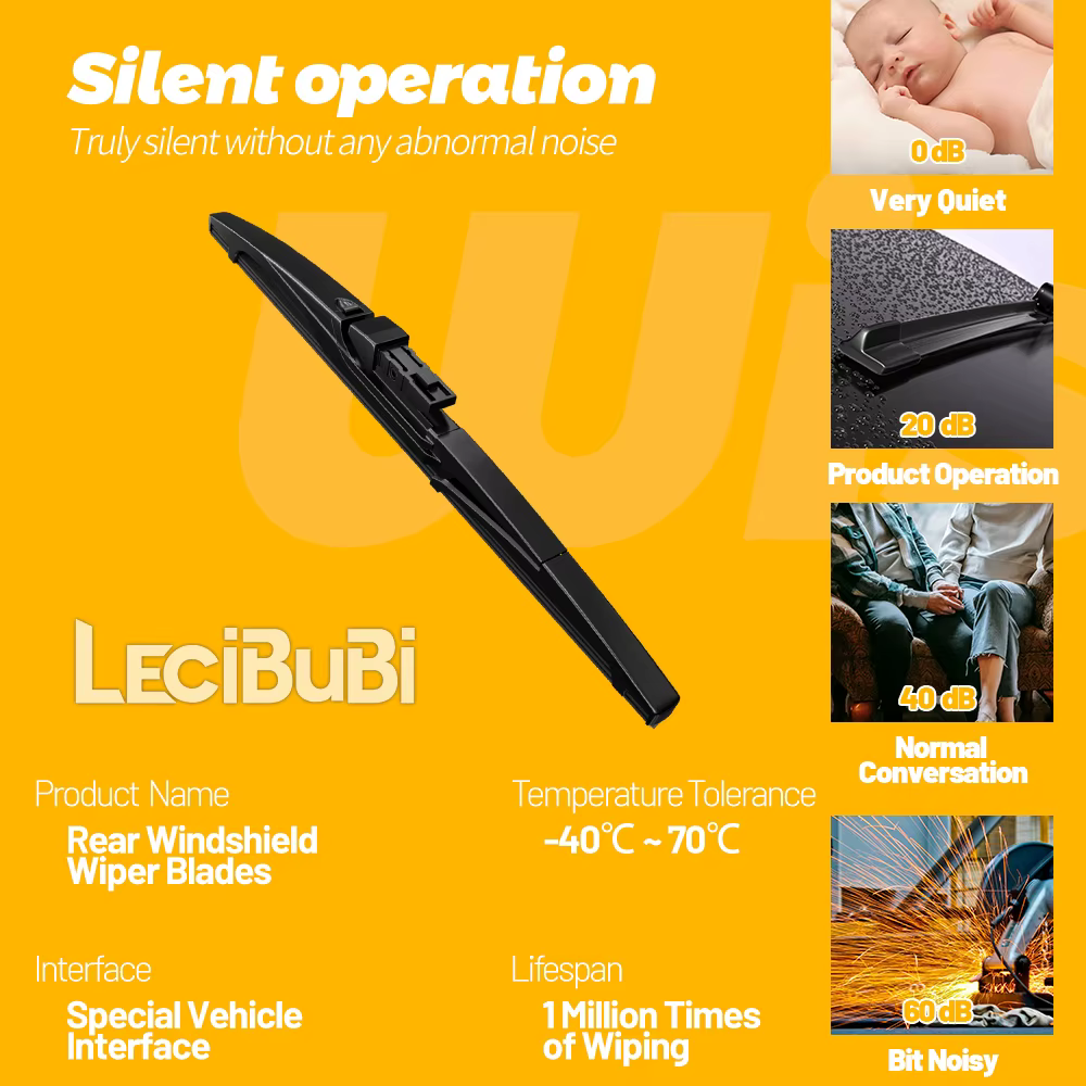 Pour VW UP 2011-2020 2012 2013 2014 2017 2018 2019 pare-brise arrière balai d'essuie-glace hayon essuie-glaces accessoires