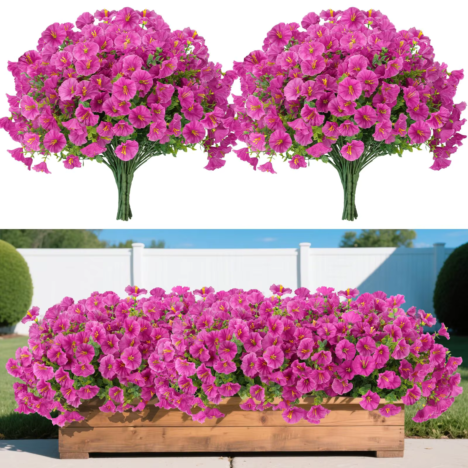 Fleurs artificielles pour décoration extérieure