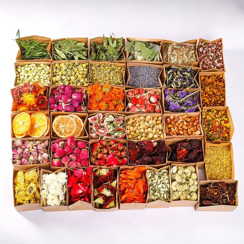 Matériaux de fleurs séchées pour la fabrication de bougies et de savons DIY