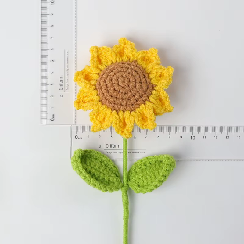 Bouquet de tournesols au crochet