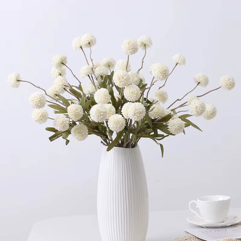 Bouquet de fleurs artificielles à cinq têtes
