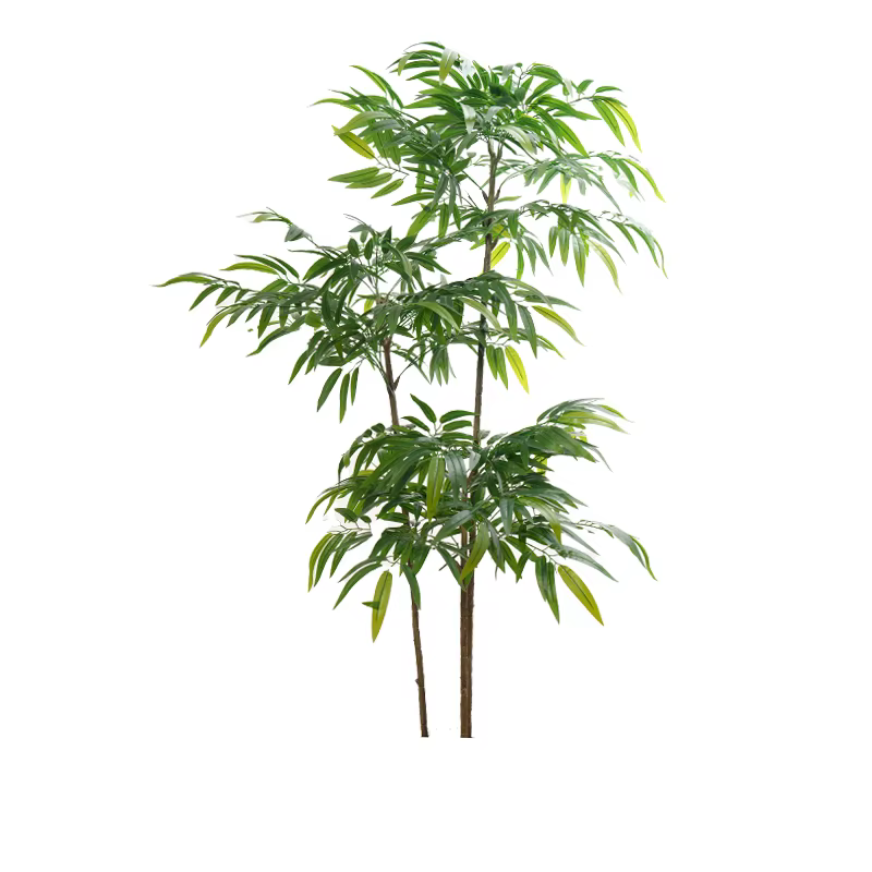 Grandes feuilles de bambou artificielles de 80-180 cm
