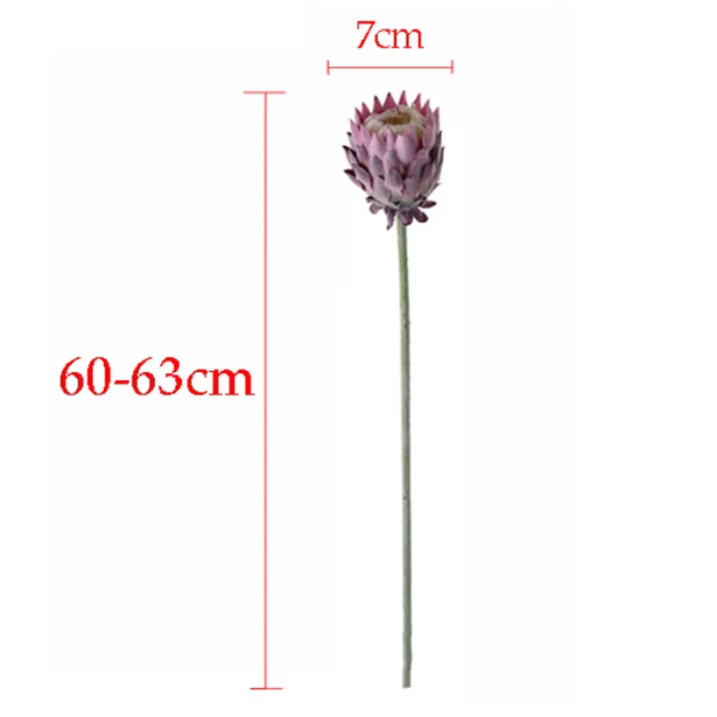 Fleur artificielle de chardon nordique de 60cm
