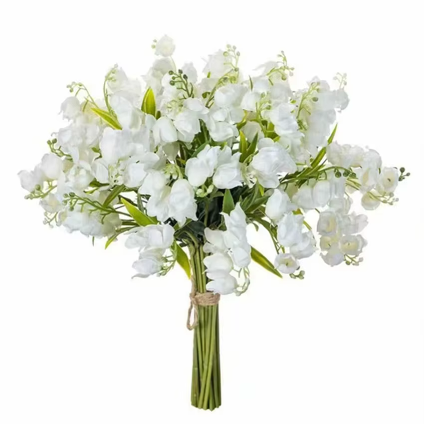 10Pc Fleur Artificielle Canterbury Cloches De Noël Maison Salle À Manger Table Décor En Plein Air Jardin Bonsaï Festive Mariage Vase Remplissage