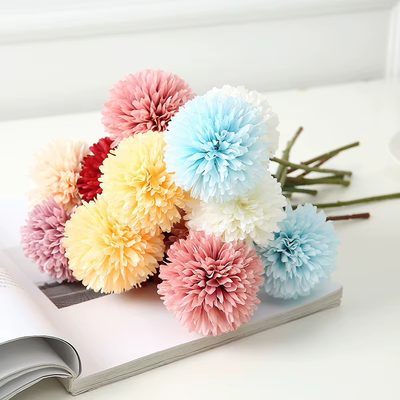 Lot de 10 fleurs artificielles