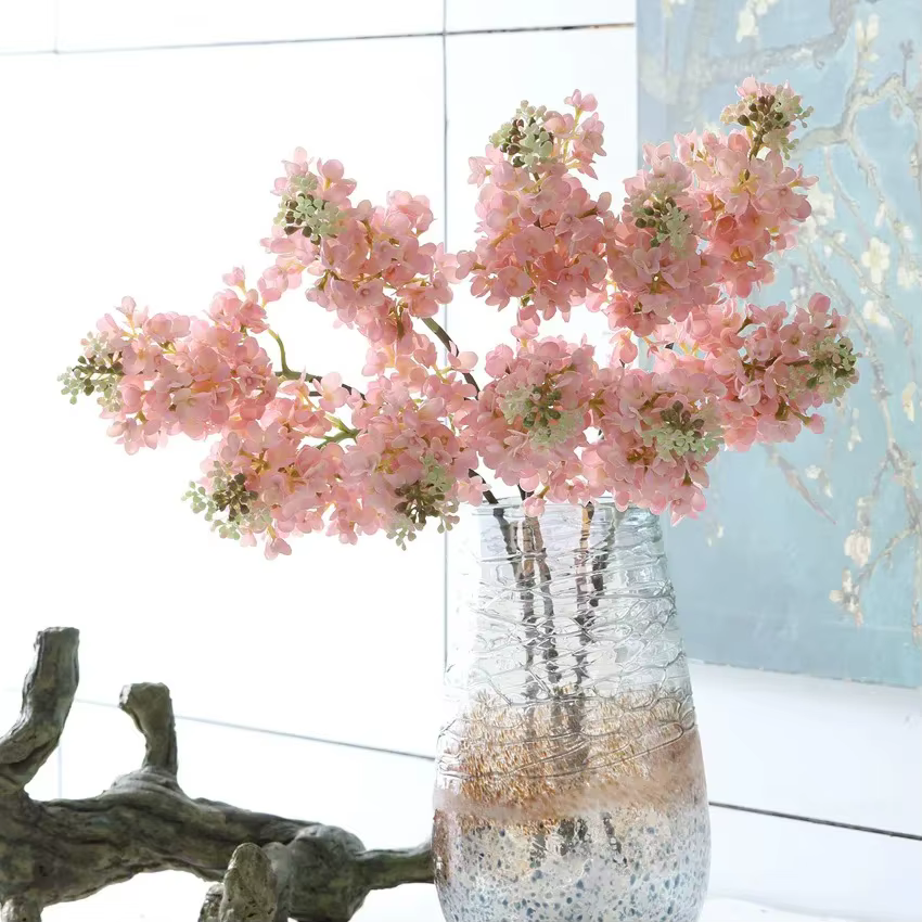 Fleurs artificielles en Latex lilas