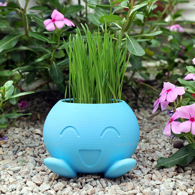 Pots de fleurs étranges imprimés en 3D