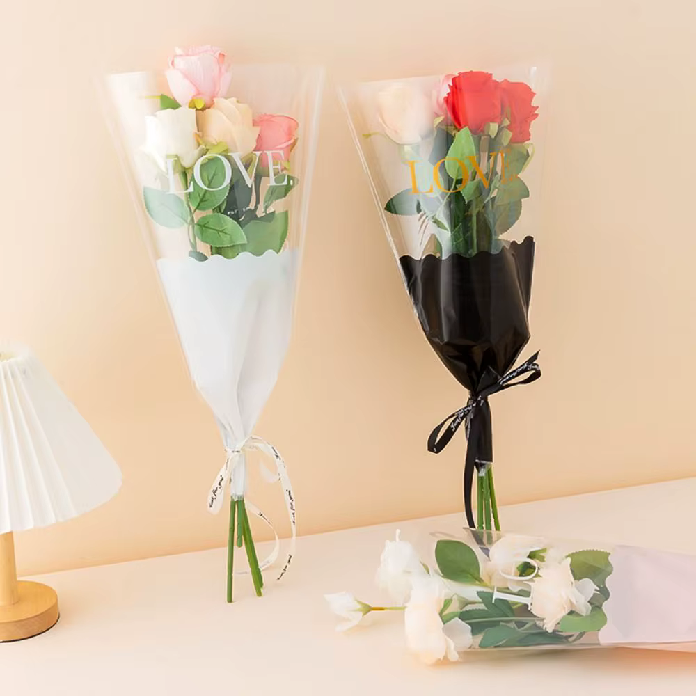 Sac d'emballage de fleurs Transparent