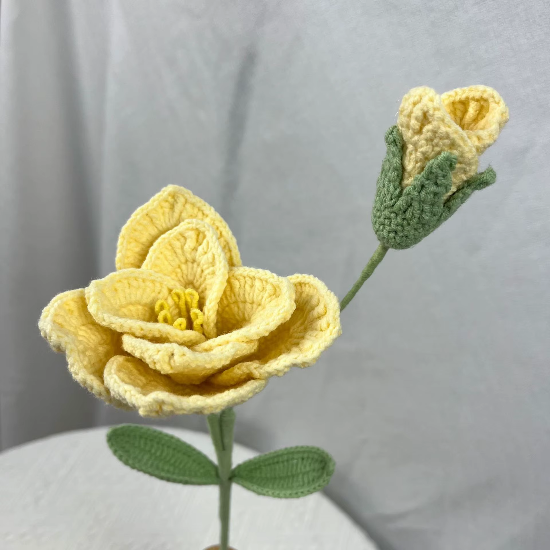 Bouquet tricoté de fil
