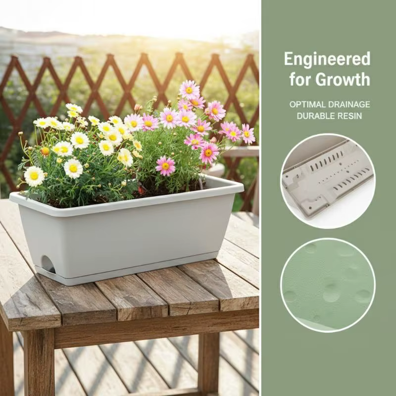 Pot de fleurs auto-absorbant pour légumes