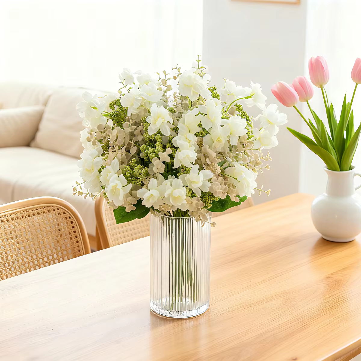 Fleurs artificielles de camélia en forme de bulle pour cadeaux DIY