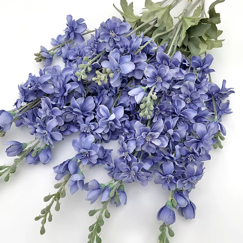 Branche de Fleurs Artificielles Delphinium Enge
