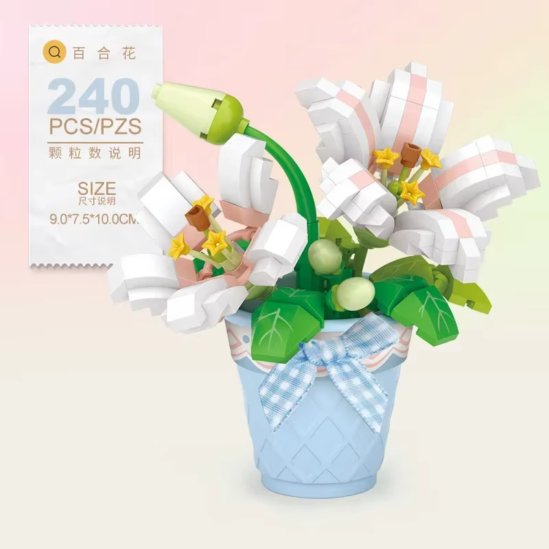 Décennie s de construction de fleurs en pot pour adultes et enfants