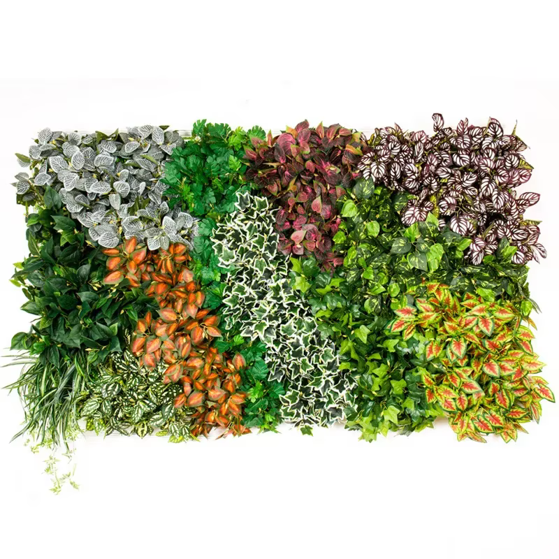 Gazon artificiel vert plantes de décoration murale