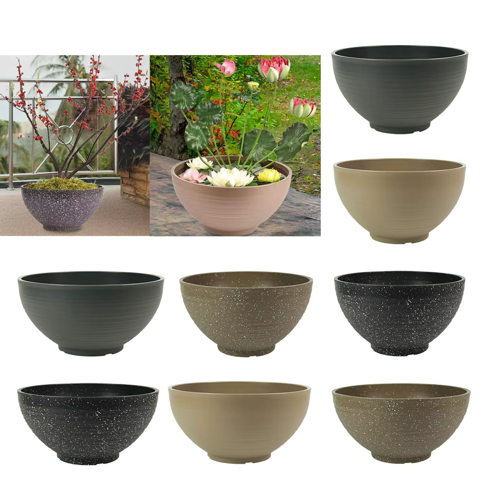 Pot de fleurs créatif pour jardin, décoration, pot pour plantes aquatiques