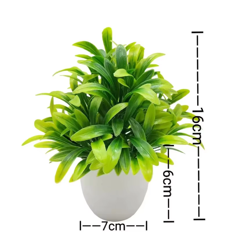 1 plante artificielle avec pot en plastique