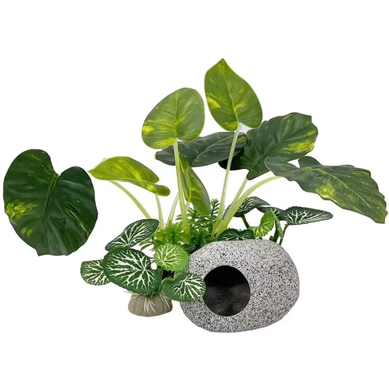 Ornements d'aquarium, plantes artificielles