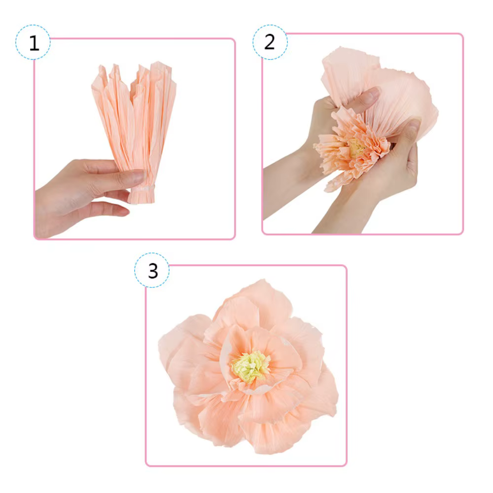 Fleurs en papier pansement multi-usages