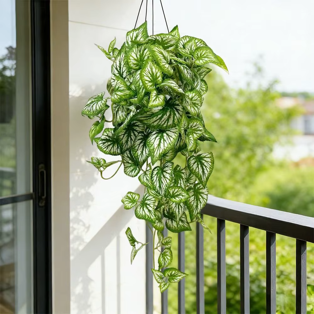 Feuilles de Perilla Vertes et Rouges Artificielles