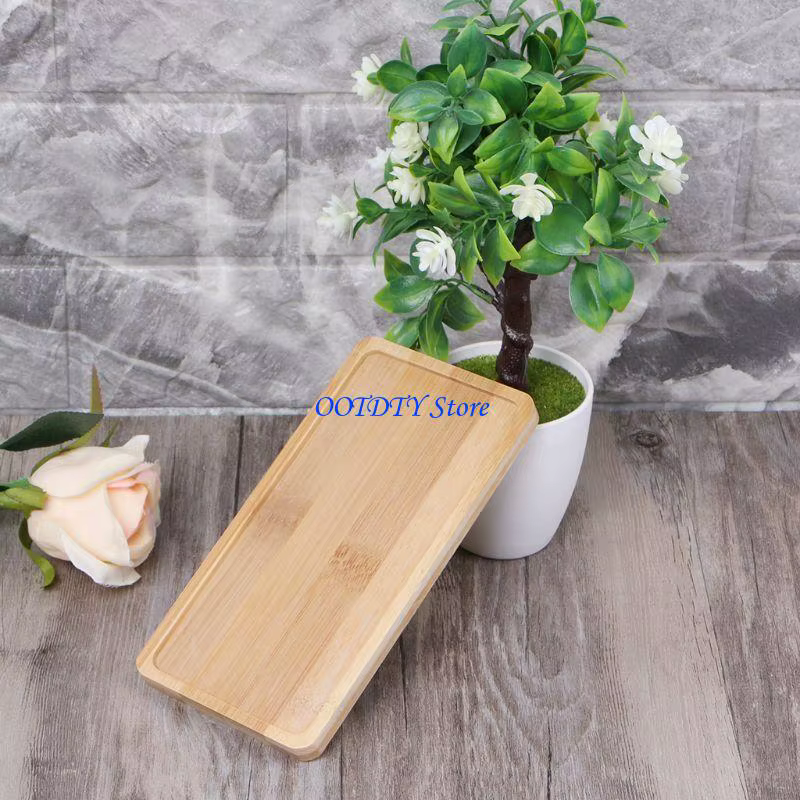 Plateau Pot fleur en bambou 367A
