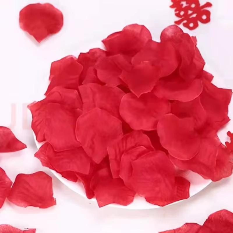 2000 pièces de pétales de Roses en soie