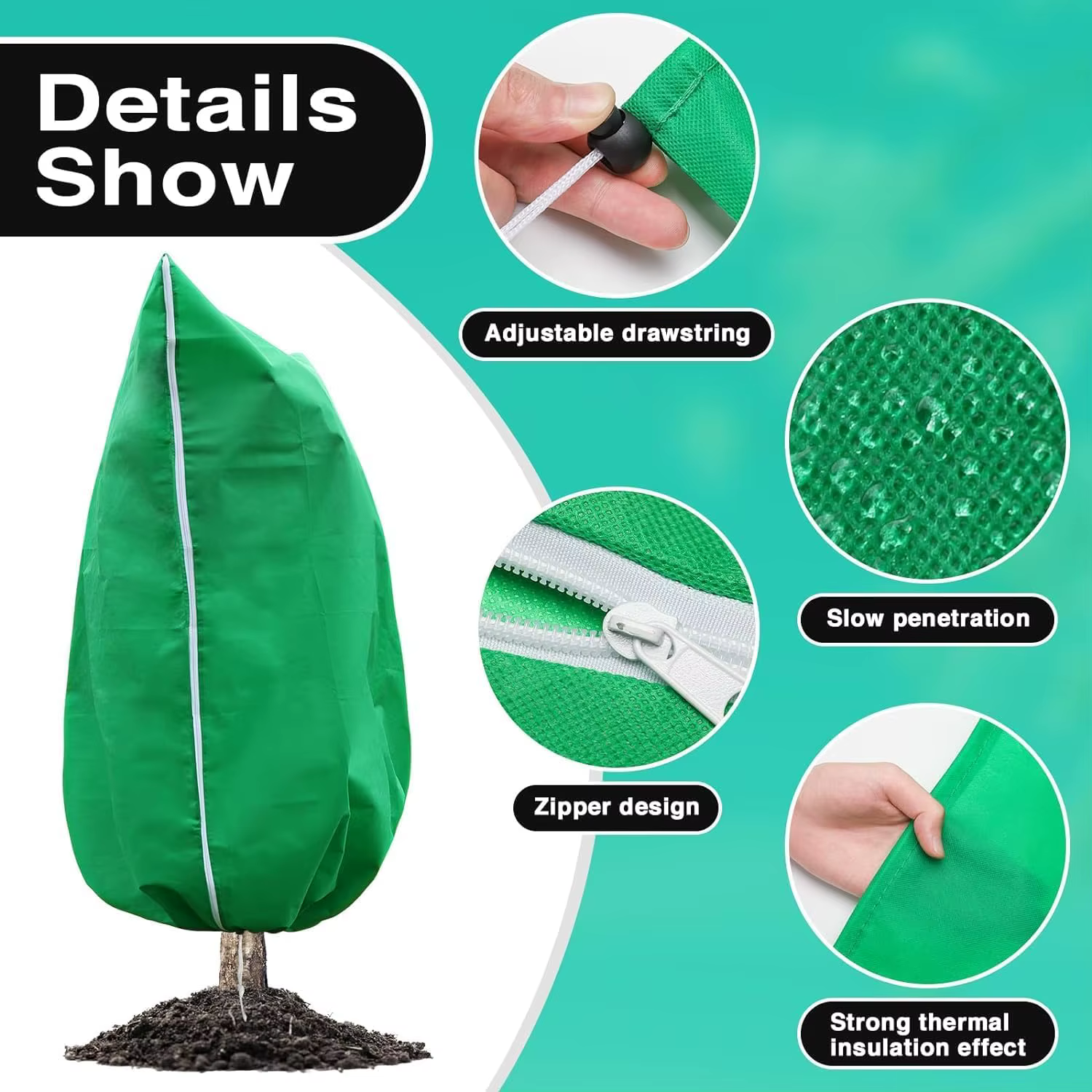 Sac de Protection d'hiver contre le gel pour couverture de plantes