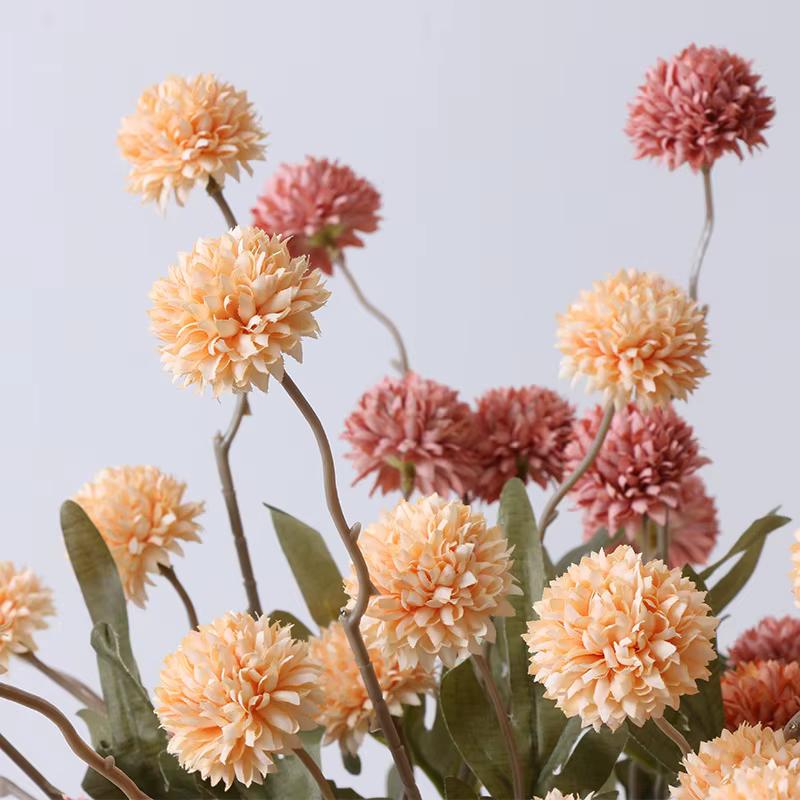 Bouquet de fleurs artificielles à cinq têtes