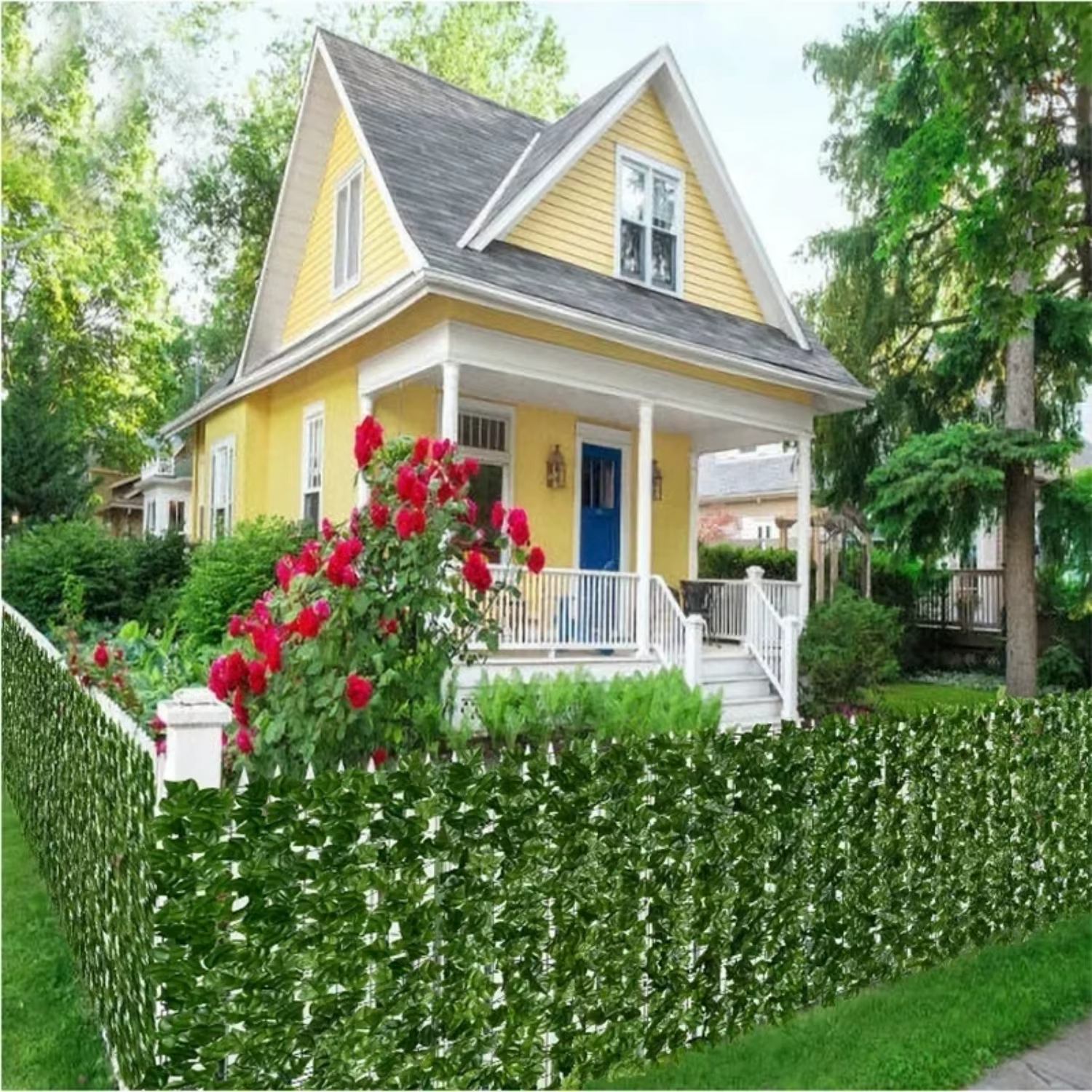 Artificial Ivy Fence Privacy Screen 50x300cm 100x300cm 4 Leaf Styles Faux Green