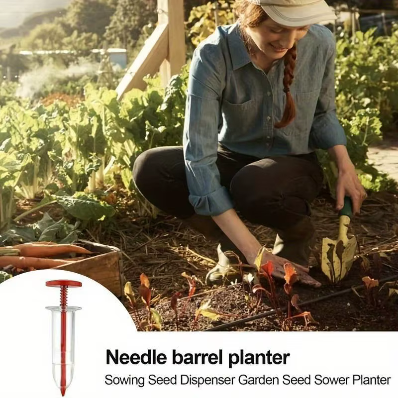 Mini planteur de semis pour les cadres de plantes, réglable, déterminer la fleur, seringue enge, distributeur de semis, outils de semis de jardin