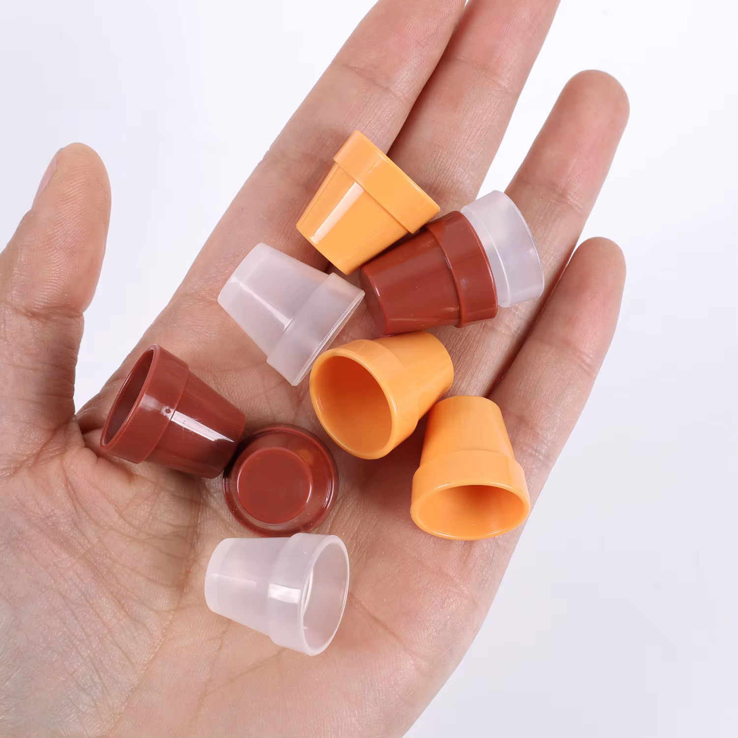 Lot de 5 mini pots en terre cuite pour maison de poupée
