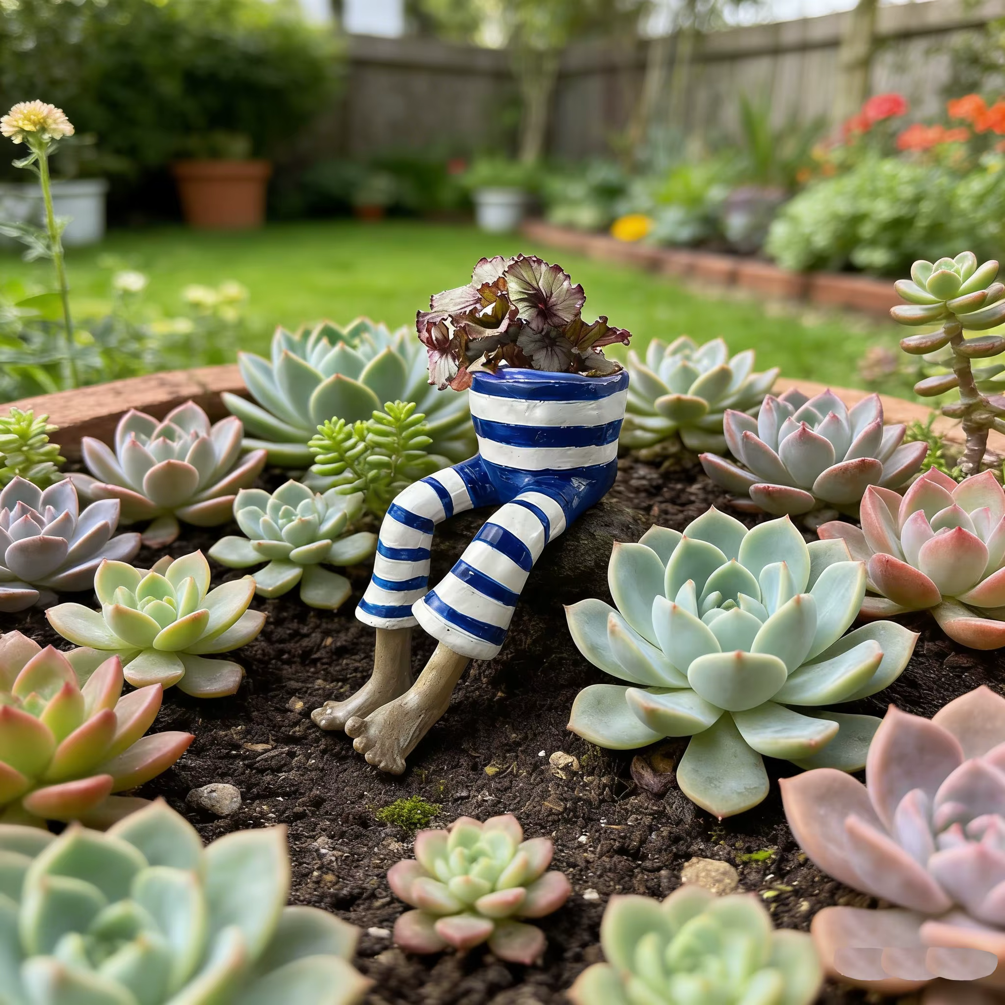 Jardinière créative d'extérieur